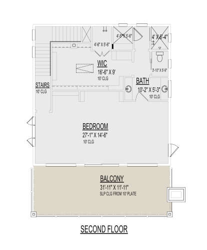 Second Floor for House Plan #9300-00090