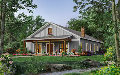 Country House Plan #348-00318 Elevation Photo