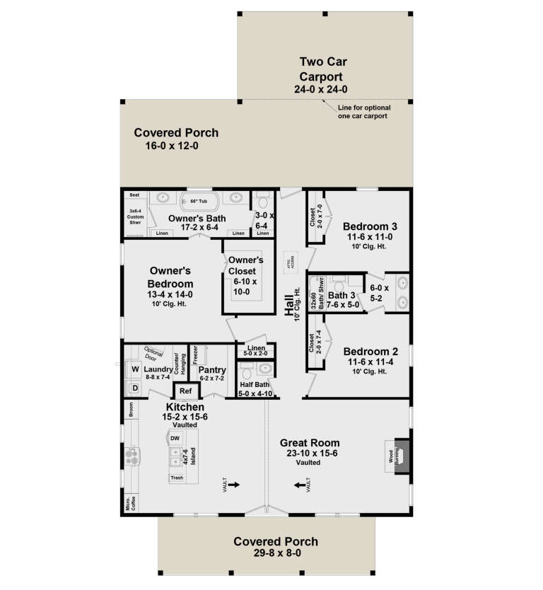 House Plan House Plan #30538 Drawing 1