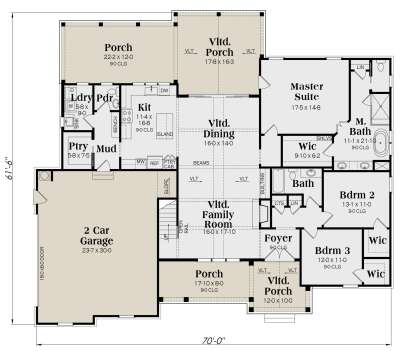 Main Floor  for House Plan #009-00390