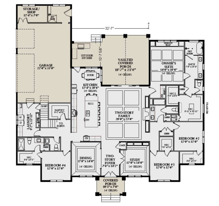 House Plan House Plan #30543 Drawing 1