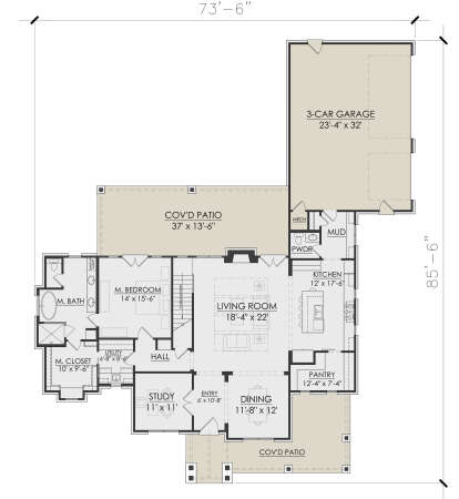 Main Floor  for House Plan #7071-00009