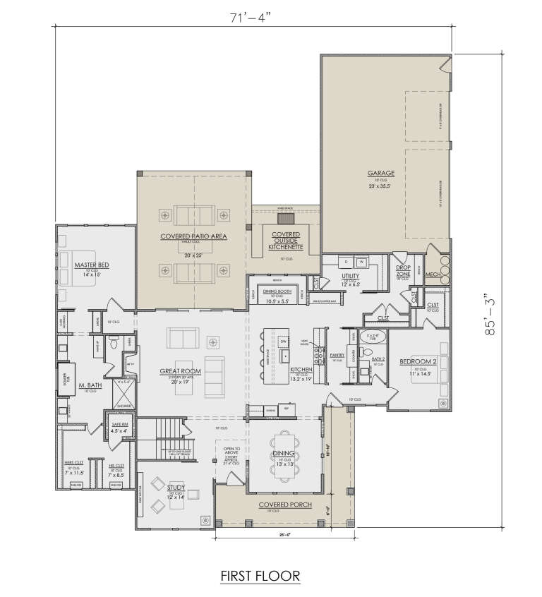 House Plan House Plan #30546 Drawing 1