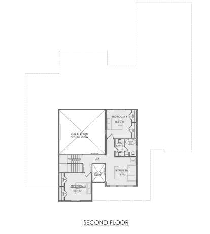 Second Floor for House Plan #7071-00011