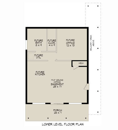 Basement for House Plan #940-00987