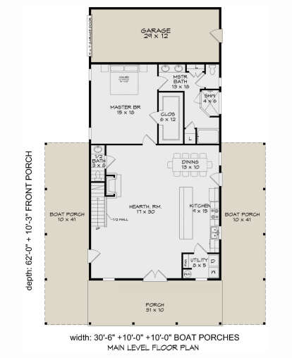 Main Floor for House Plan #3367-00074