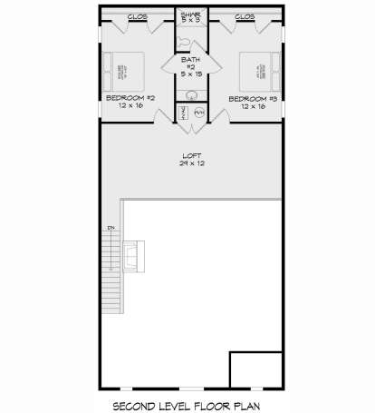 Second Floor for House Plan #3367-00074