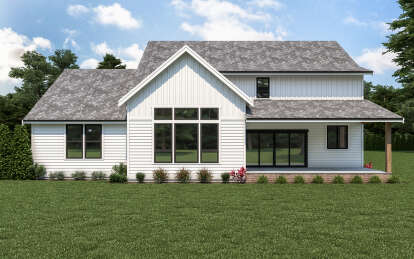 Modern Farmhouse House Plan #2464-00125 Elevation Photo