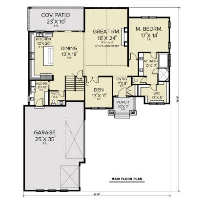 Main Floor  for House Plan #2464-00125