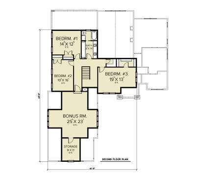 Second Floor for House Plan #2464-00125