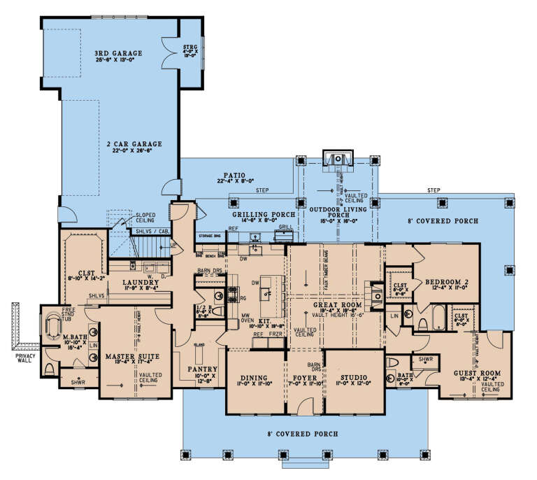 House Plan House Plan #30553 Drawing 1