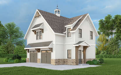 Modern Farmhouse House Plan #196-00006 Elevation Photo