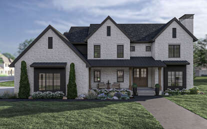 Modern Transitional House Plan #963-00880 Elevation Photo