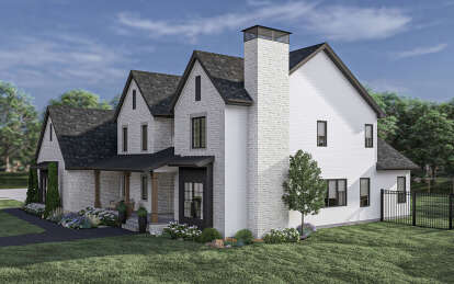 Modern Transitional House Plan #963-00880 Elevation Photo