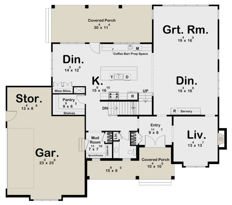 House Plan House Plan #30555 Drawing 1