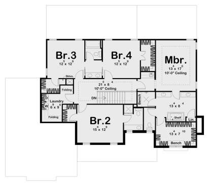 Second Floor for House Plan #963-00880