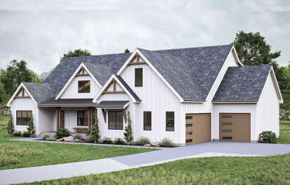 Modern Farmhouse House Plan #963-00881 Elevation Photo