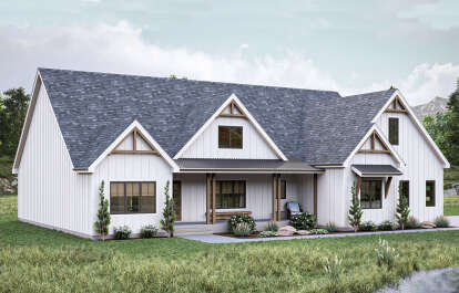 Modern Farmhouse House Plan #963-00881 Elevation Photo