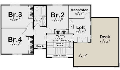 Second Floor for House Plan #963-00882