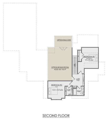 Second Floor for House Plan #7071-00012