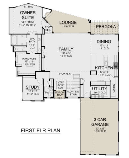 Main Floor  for House Plan #5445-00529