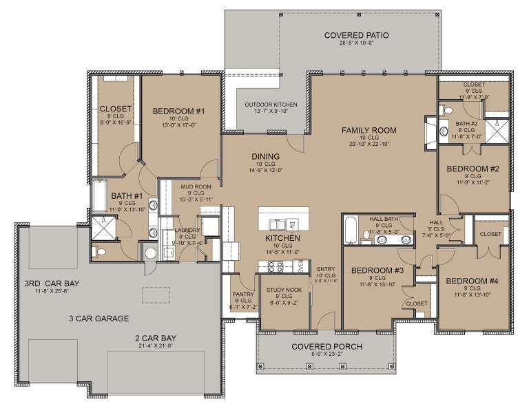 House Plan House Plan #30561 Drawing 1