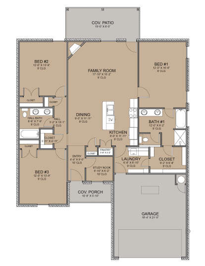 Main Floor  for House Plan #677-00027
