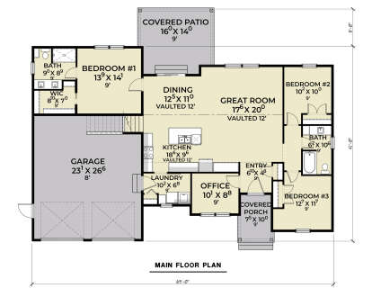 Main Floor  for House Plan #2464-00126
