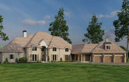 European House Plan #8318-00384 Elevation Photo