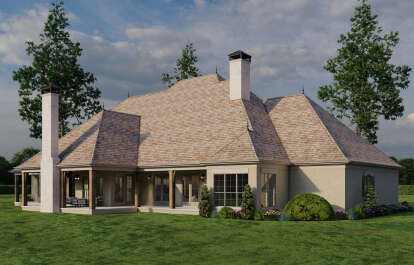 European House Plan #8318-00384 Elevation Photo