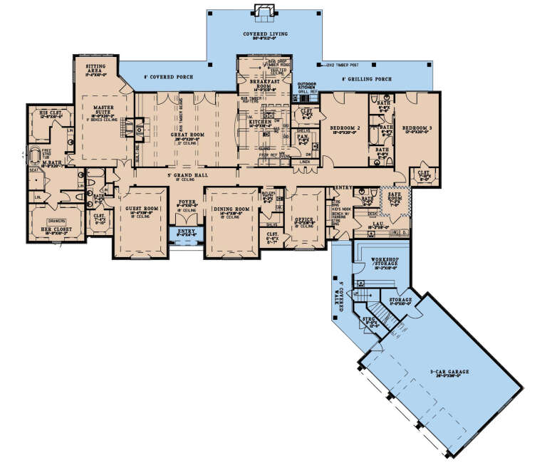 House Plan House Plan #30567 Drawing 1