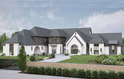 Modern Transitional House Plan #963-00883 Elevation Photo