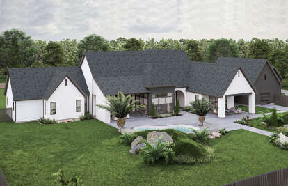 Modern Transitional House Plan #963-00883 Elevation Photo