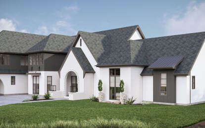 Modern Transitional House Plan #963-00883 Elevation Photo