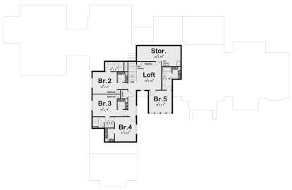 Second Floor for House Plan #963-00883