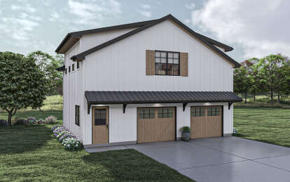 Barn House Plan #963-00884 Elevation Photo