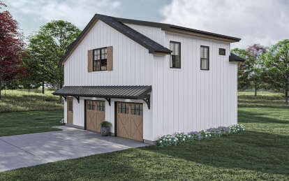 Barn House Plan #963-00884 Elevation Photo