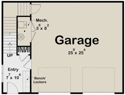 Garage Floor for House Plan #963-00884