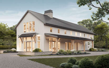 Barn House Plan #8937-00001 Elevation Photo