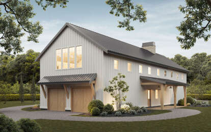 Barn House Plan #8937-00001 Elevation Photo