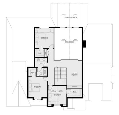 Second Floor for House Plan #8937-00002