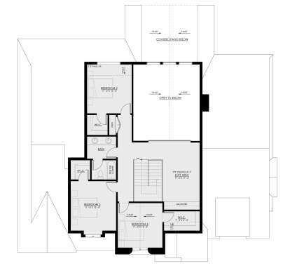 Second Floor for House Plan #8937-00003