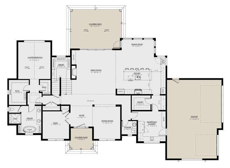 House Plan House Plan #30577 Drawing 1
