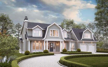 Cape Cod House Plan #8937-00009 Elevation Photo