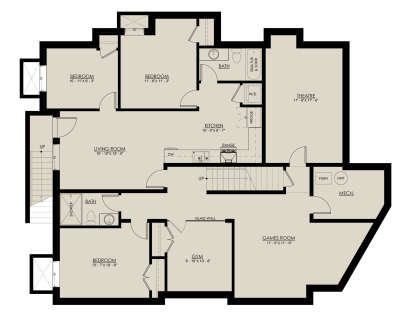 Basement for House Plan #8937-00011