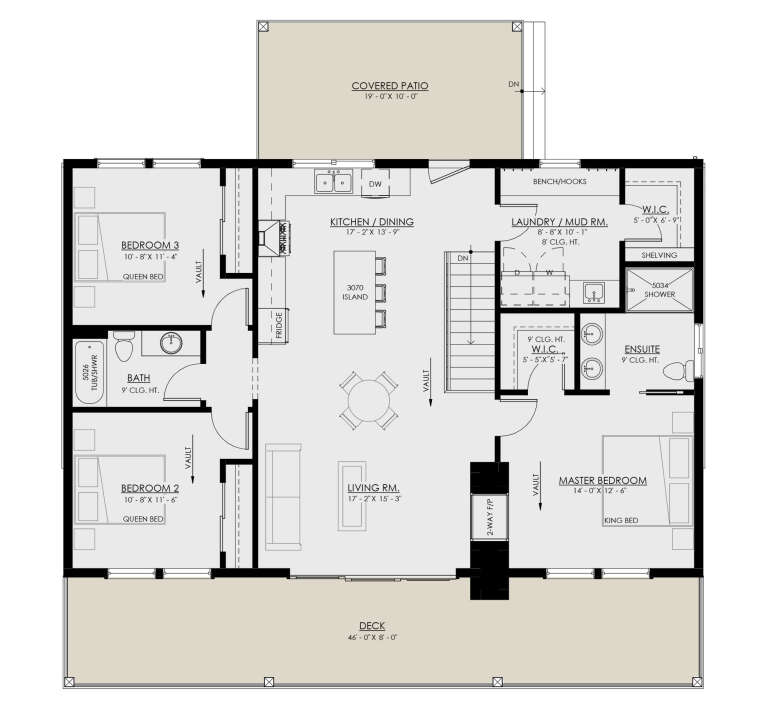 House Plan House Plan #30584 Drawing 1