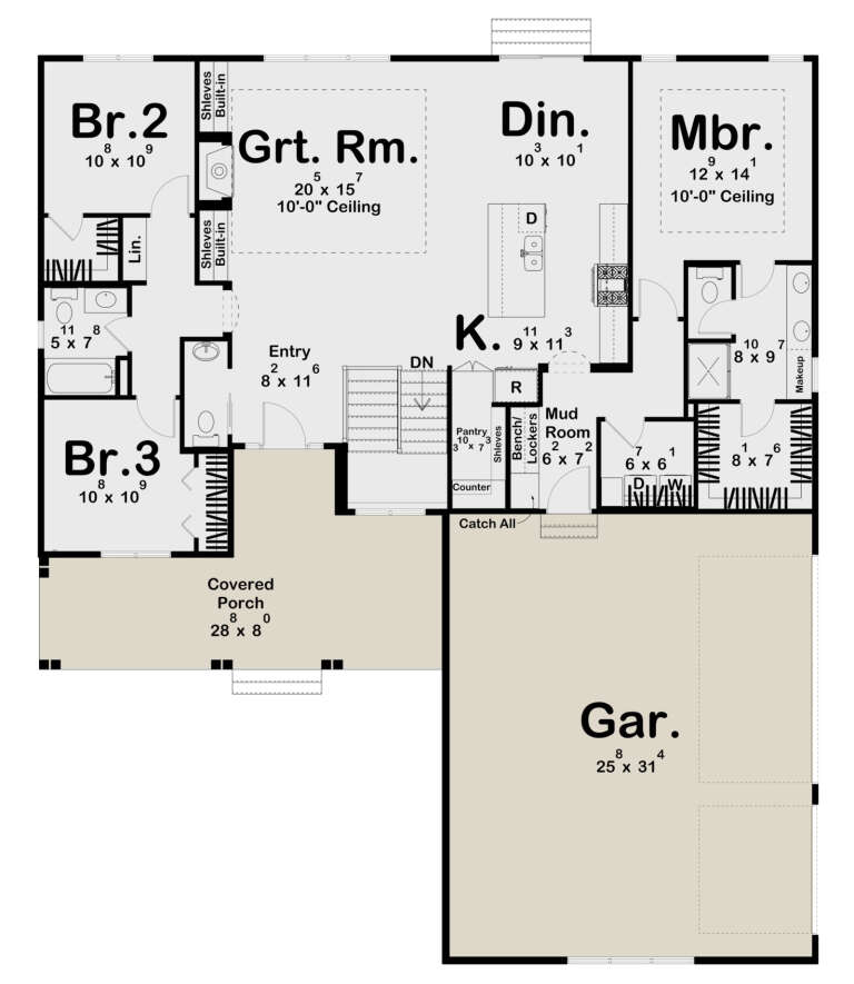 House Plan House Plan #30585 Drawing 1