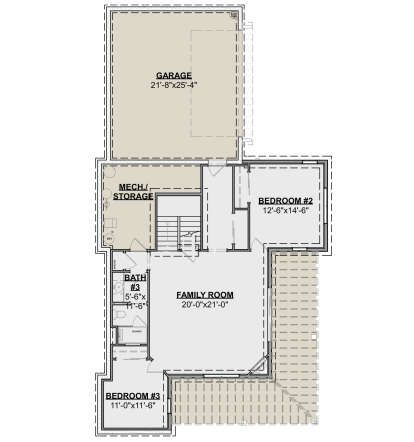 Basement for House Plan #1462-00098