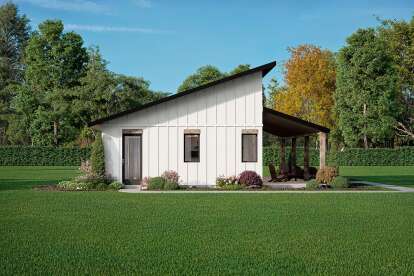 Modern House Plan #1462-00100 Elevation Photo