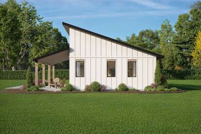 Modern House Plan #1462-00100 Elevation Photo